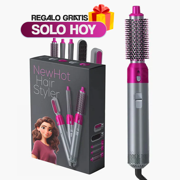 Cepillo Alisador HairStyler 5 en 1 + <span style="color: #000000;"><strong><span style="color: #ff2a00;">Crema Nutritiva (REGALO)  ✨🧴</span></strong></span>