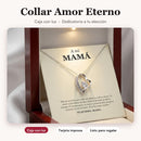 Collar Amor Eterno con caja de luz y dedicatoria