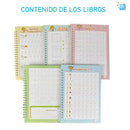 4 Libros de Caligrafía Espanhol + 4 Libros en Inglês