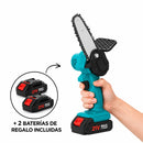 Mini motosierra con 2 baterías de regalo