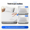 Lo que recibes: protector + 2 fundas de almohada